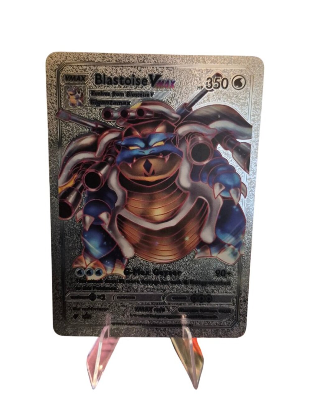 Blastoise VMAX Silver  Full Art Collectible Display Card